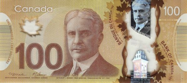 canadian 100 dollar bill