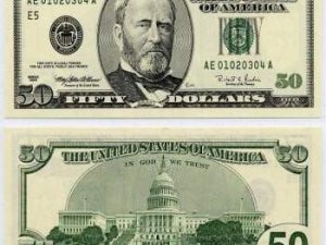 50 dollar bill